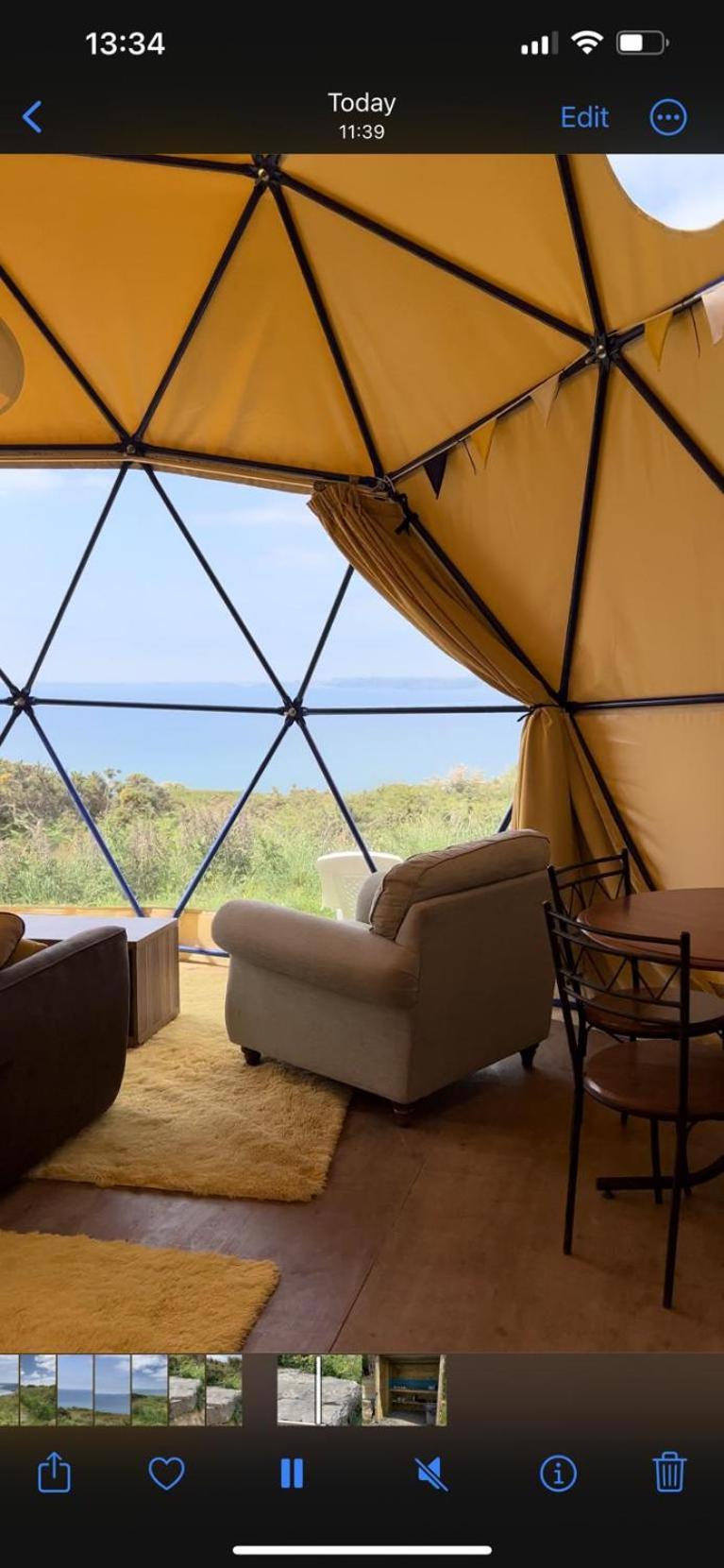 Geodome With Sea Views Near Pendine Villa Kültér fotó