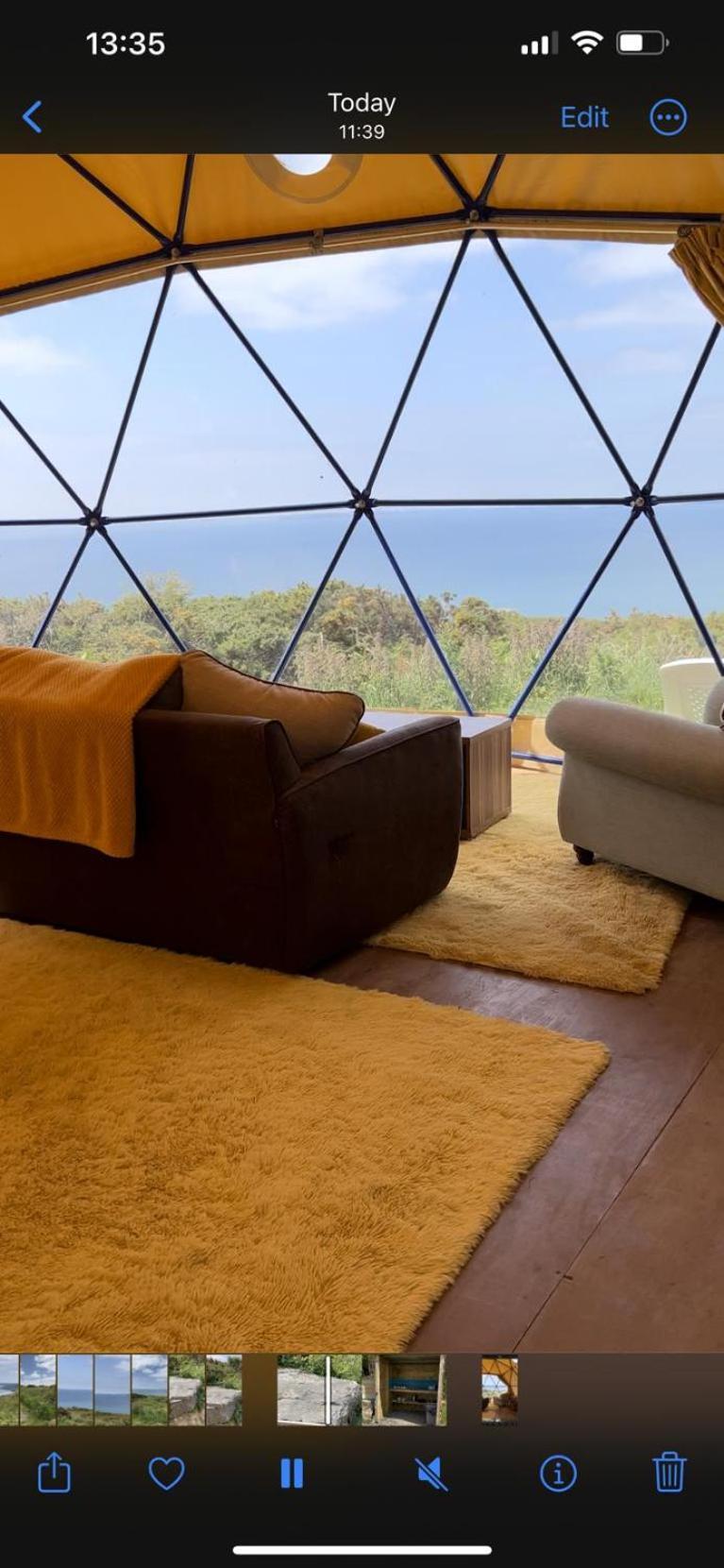 Geodome With Sea Views Near Pendine Villa Kültér fotó