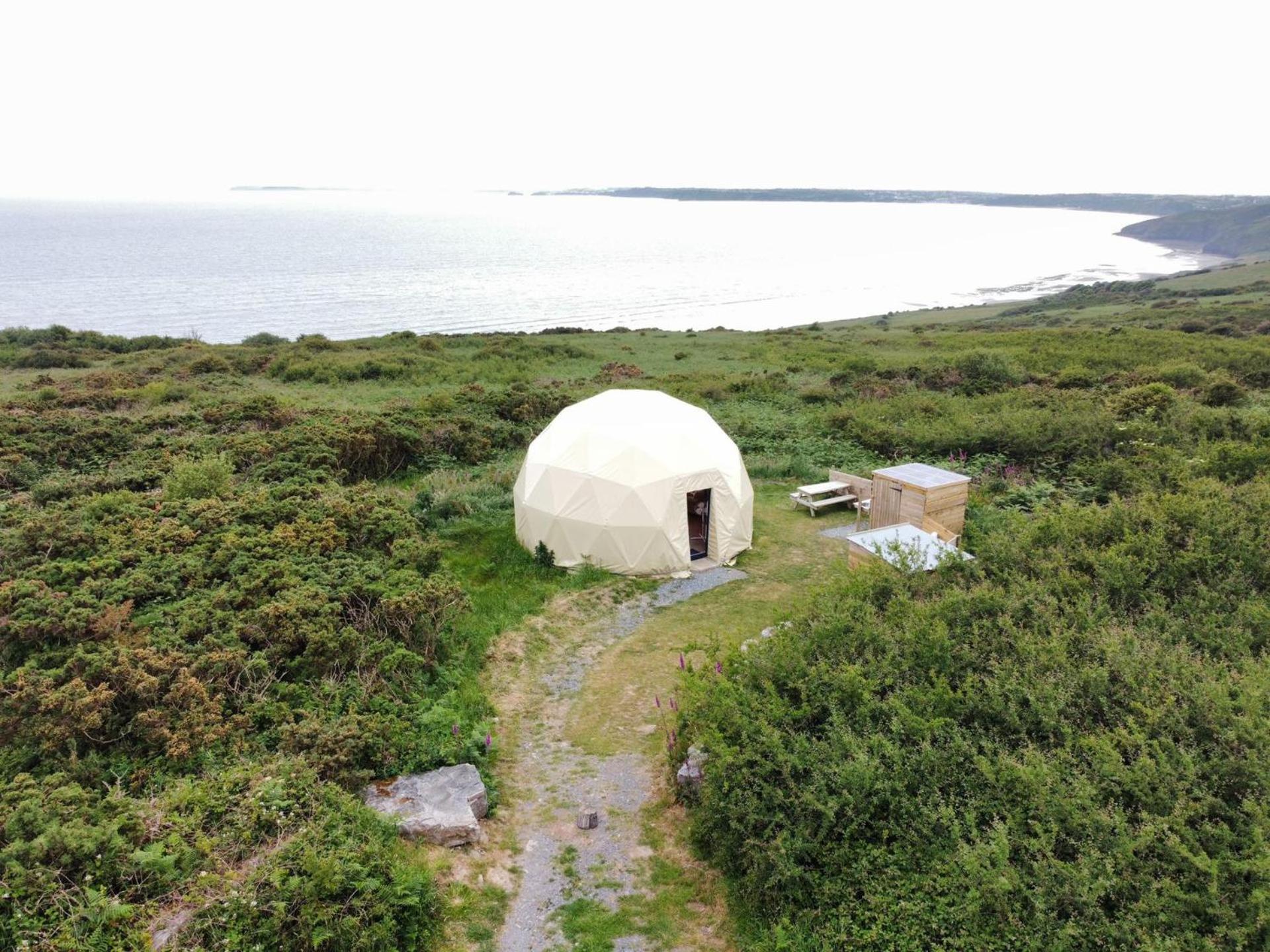 Geodome With Sea Views Near Pendine Villa Kültér fotó