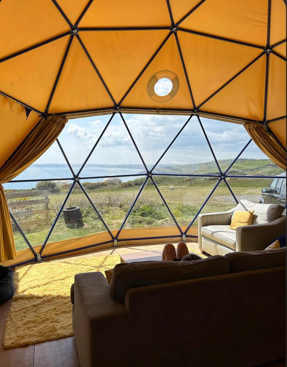 Geodome With Sea Views Near Pendine Villa Kültér fotó